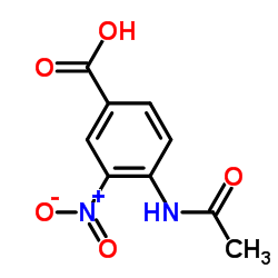 4-乙酰胺基-3-硝基苯甲酸 结构式