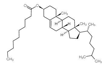 胆甾醇癸酸酯 结构式