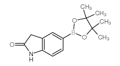 5-硼酸频那醇酯吲哚-2-酮 结构式