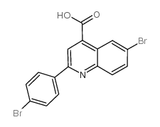 6-溴-2-(4-溴苯基)喹啉-4-羧酸 结构式