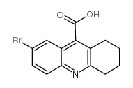 7-溴-1,2,3,4-四氢吖啶-9-羧酸 结构式