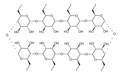 八-6-碘代-6-脱氧-Γ-环糊精 结构式