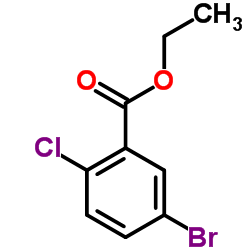 5-溴-2-氯苯甲酸乙酯 结构式