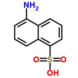 5-氨基-1-萘磺酸 结构式
