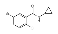 5-溴-2-氯-N-环丙基苯甲酰胺 结构式