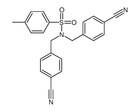 N,N-双[(4-氰基苯基)甲基]-4-甲基苯磺酰胺 结构式