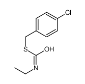 S-[(4-氯苯基)甲基] N-乙基硫代氨基甲酸酯 结构式