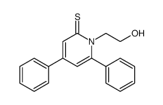 1-(2-羟乙基)-4,6-二苯基吡啶-2-硫酮 结构式