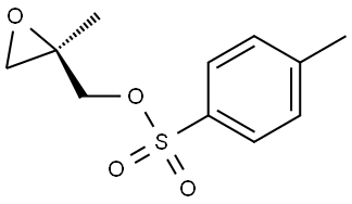 2-Oxiranemethanol, 2-methyl-, 2-(4-methylbenzenesulfonate), (2R)- 结构式
