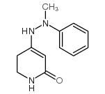 5,6-二氢-4-(2-甲基-2-苯基肼基)-2-1H-吡啶酮 结构式