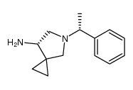 7-(S)-氨基-5-[1(R)-苯乙基]-5-氮杂螺[2.4]庚烷 结构式