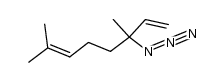 3-叠氮基-3,7-二甲基-1,6-辛二烯 结构式