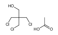 3-氯-2,2-双(氯甲基)丙-1-醇乙酸酯 结构式