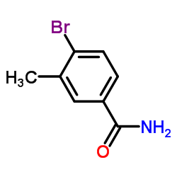 4-溴-3-甲基苯甲酰胺 结构式