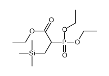 Propanoic acid, 2-(diethoxyphosphinyl)-3-(trimethylsilyl)-, ethyl ester 结构式