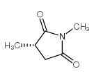 (3S)-1,3-二甲基-2,5-吡咯烷二酮 结构式