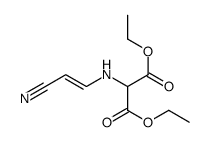 2-(2-氰基-乙烯基氨基)-丙二酸二乙酯 结构式