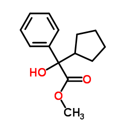2-环戊基-2-羟基苯乙酸甲酯 结构式