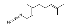 (2E)-1-叠氮基-3,7-二甲基-2,6-辛二烯 结构式
