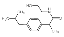 N-(2-羟基乙基)-2-[4-(2-甲基丙基)苯基]丙酰胺 结构式