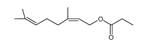 (Z)-3,7-二甲基-2,6-亚辛基-1-醇丙酸酯 结构式