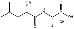 Phosphonic acid, P-[(1R)-1-[[(2S)-2-amino-4-methyl-1-oxopentyl]amino]ethyl]- 结构式