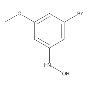 3-溴-N-羟基-5-甲氧基苯胺 结构式