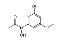 N-(3-溴-5-甲氧基苯基)-N-羟基乙酰胺 结构式