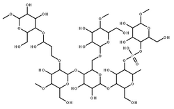 羟丙基二淀粉磷酸酯 结构式