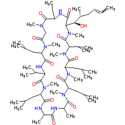 环孢菌素 结构式