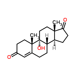 9-羟基雄甾-4-烯-3,17-二酮 结构式