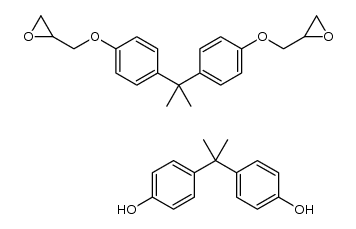 缩水甘油封端双酚A环氧氯丙烷共聚物 结构式