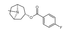 3-(对氟苯甲酰氧基)托烷 结构式