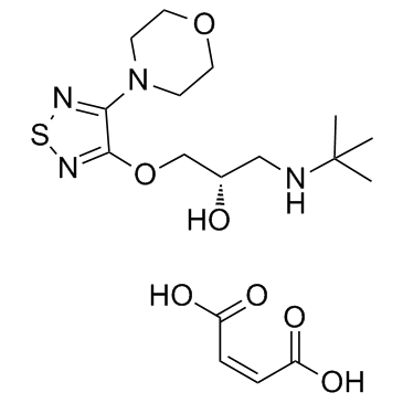 马来酸噻吗洛尔 结构式