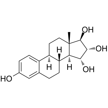 雌四醇 结构式