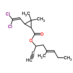 氯烯炔菊酯 结构式