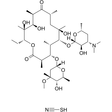 硫氰酸红霉素 结构式