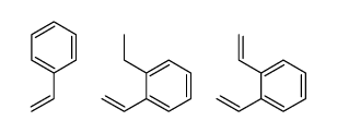 二乙烯基苯与磺化(苯乙烯和乙烯基乙苯)的聚合物 结构式