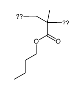 2-甲基-2-丙烯酸丁酯单聚物 结构式