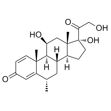 6-Alpha-Methyl Prednisolone 结构式