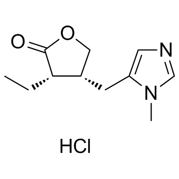 盐酸毛果芸香碱 结构式