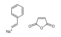 聚（4-苯乙烯磺酸-共聚-马来酸）钠盐 结构式