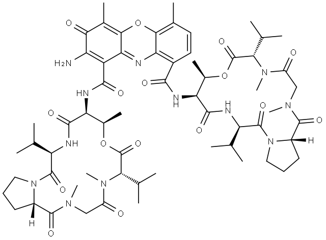 放线菌素 D 结构式