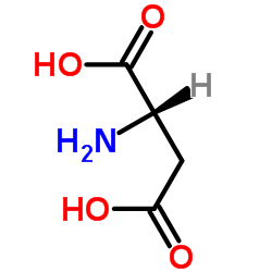 L-天冬氨酸 结构式