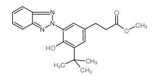 双{3-[3-(2H-苯并三唑-2-基)-4-羟基-5-叔丁基苯基]-丙酸}-聚乙二醇300酯 结构式