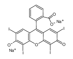 赤藓红B钠盐 结构式