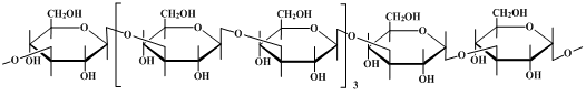 β-(1,3)-葡聚糖 结构式