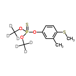 倍硫磷-D6 结构式