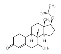 醋酸曲托龙 结构式