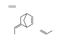 聚(乙烯-co-丙烯-co-5-亚甲基-2-冰片烯) 结构式